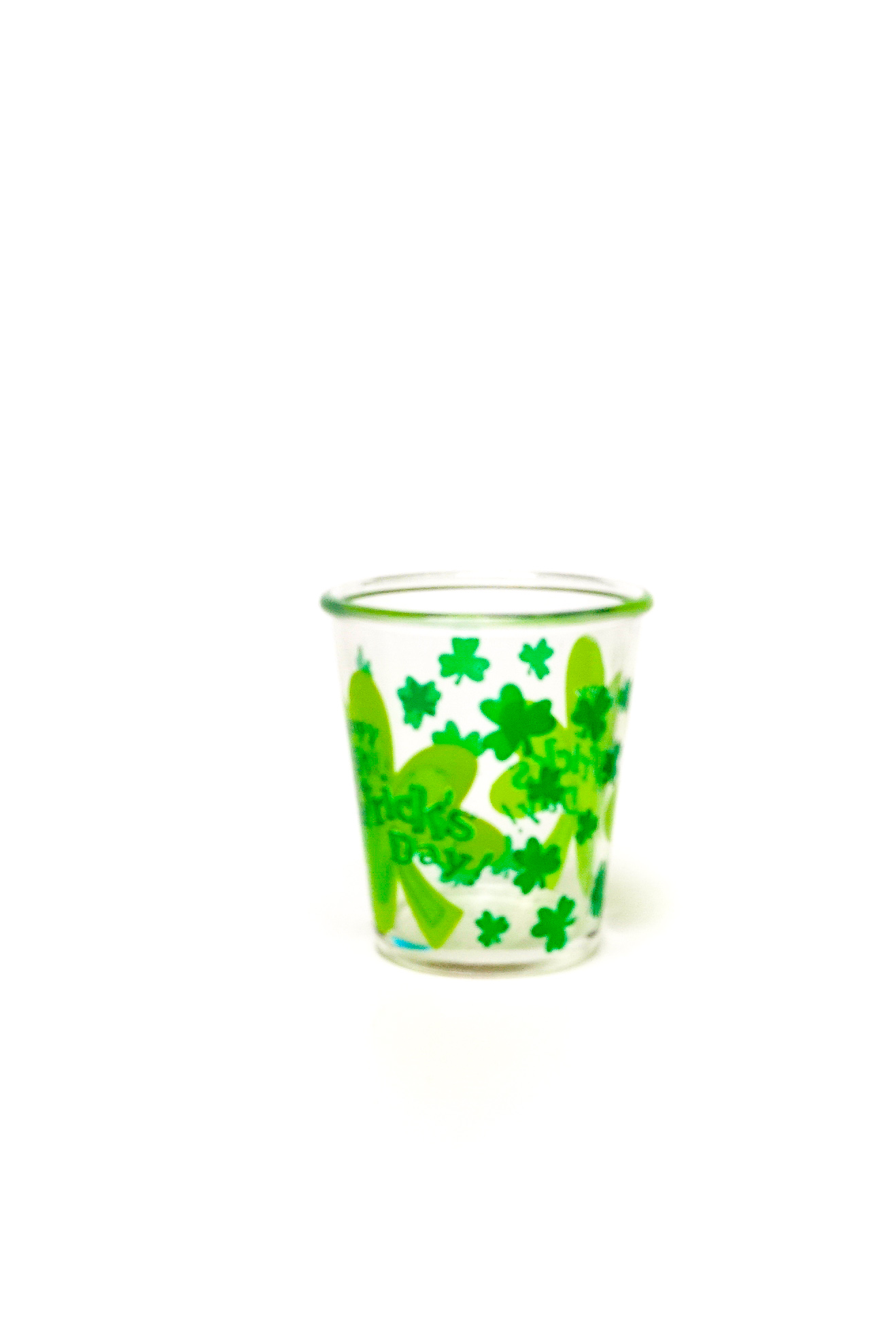 Lucky Day shamrock shot glass from the collection