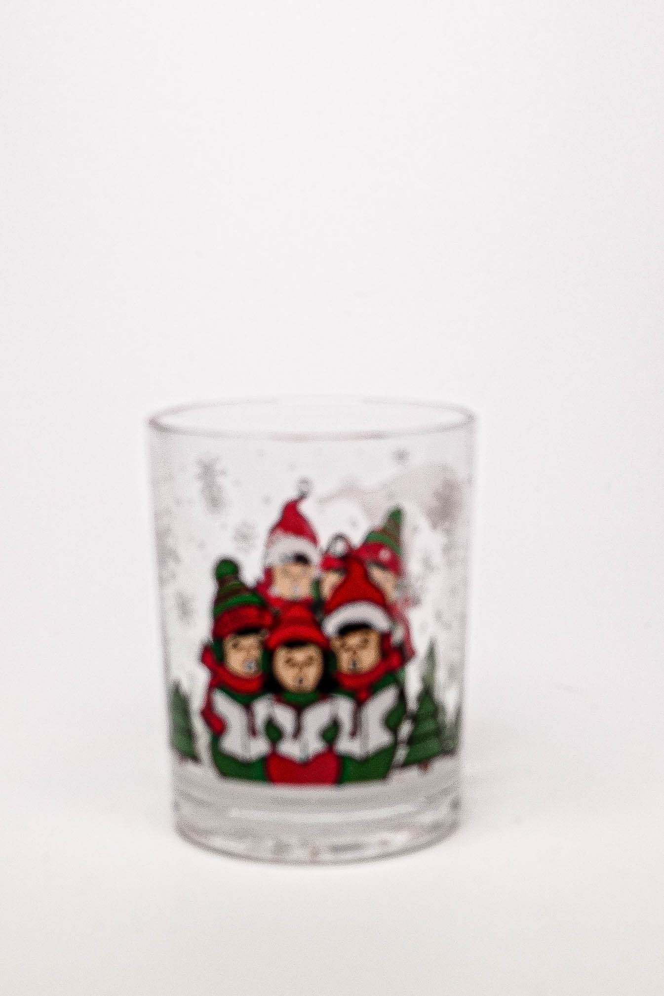 Santa and elves shot glass from the collection